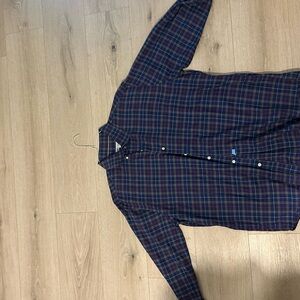 Plaid Blue and Green Men's Shirt